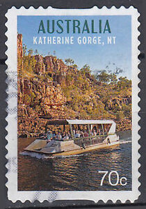 Australien gestempelt Schiff Boot Tourismus Touristen Kathrine Gorge Felsen/2385