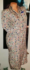 Vintage 80's Satin Yuppy Schrader Sport Petite Classy Gorgeous Midi Dress Sz 4   - Picture 1 of 7