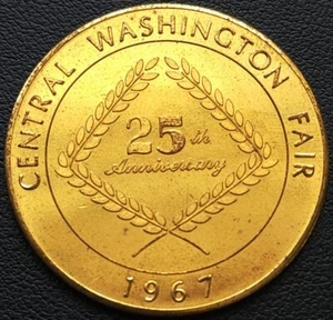 1967 Yakima Washington Good for 50 Cents Souvenir Token, Central Washington Fair - Picture 1 of 2