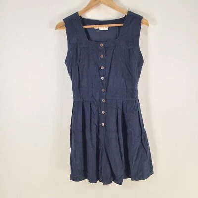 Tree of life Mujer Mono Mameluco Talla S Azul Marino Pana Algodón 101251 Foto 1 de 4