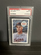 1970 Kellogg's 3-D Super Stars James Perry Jim Perry #64 PSA 9 MINT