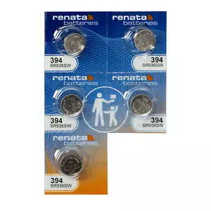 Renata 394 SR936SW 1.55V Silver Oxide Watch (5 Batteries) - Made in Switzerland - Picture 1 of 7