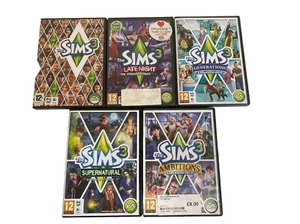 THE SIMS 3 PC BUNDLE WITH EXPANSION PACKS 5 GAMES PC DVD MAC - Picture 1 of 24