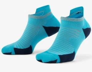 New Nike Spark Cushioned No-Show Running Socks Mens Size 6-7.5 Blue CU7201-447 - Picture 1 of 4