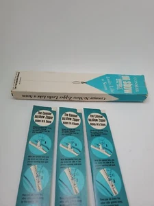 Cremalleras Conmar-American 7-9" #455 caja roja de 3 vintage nuevo paquete antiguo Indiv - Imagen 1 de 7