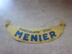 BANANA ADVERTISING CARD CHOCOLATE MENIER circa 1960 TOUR DE FRANCE visor - Picture 1 of 2