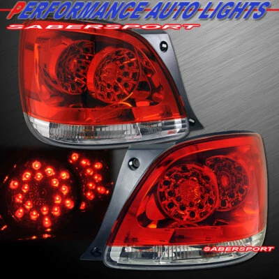 Juego de pares de luces traseras LED de lentes rojas para Lexus GS300 GS430 2001-2005 Foto 1 de 3