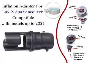 Adaptador de inflado para Lay-Z-Spa Vancouver compatible con modelos hasta 2021 - Imagen 1 de 6
