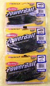 BRANDNEU: PowerBait: Chigger Craw, 4", 3 Packungen 7 Stück/jeweils - Wassermelone Süßigkeiten - Bild 1 von 3
