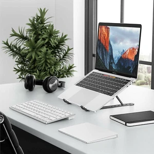 2247 Laptop Stand adjustable aluminum tablet holder fold portable desktop riser - Picture 1 of 14