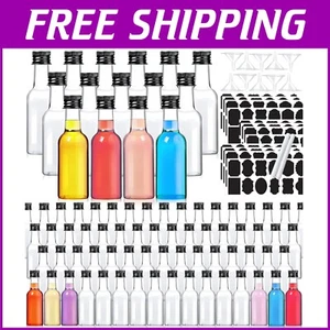 Leak-Proof Mini Liquor Bottles with Funnels - 120 Count for Creative Hosting - Picture 1 of 9