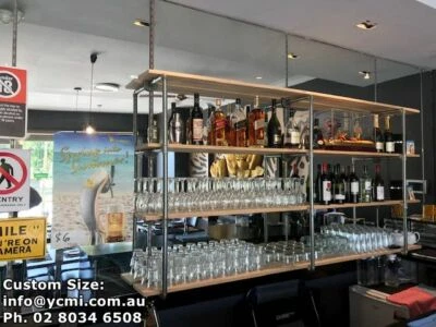 Rustic Industrial Pipe Shelf Storage Wall Mount Shelving Brackets BS45C H:130CM - image 1 of 4