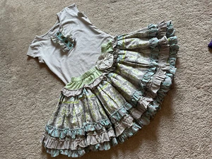 Mustard Pie Top and Ruffle Twirl Skirt Size 8 - Picture 1 of 17