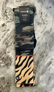 Stance Socks new Large snow Mid Cushion OTC get wild camo print poly blend - Picture 1 of 4