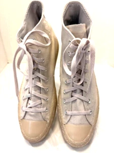 Converse Sneakers Size 12 Hi Top Lace Up-Off White Light Cream- Free Shipping - Bild 1 von 9