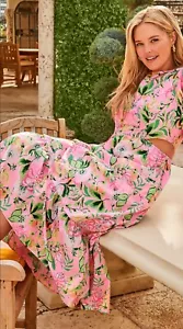 Lilly Pulitzer NWT Lyssa Cotton Midi Dress Via Amore Spritzer $258 Size 12 - Picture 1 of 24