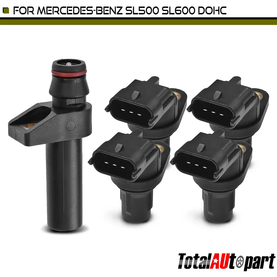 4x Camshaft & 1x Crankshaft Position Sensor for Mercedes-Benz SL500 R129 SL600 - Image 1 of 4