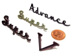 Vintage Radio Speaker Grille Emblem Badge Logo Plastic Pin Type NOS 50s 60s 1pc - Picture 1 of 5