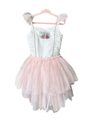 Disney Princess Animators Ruffle Tutu Pink White Dress For Girls Size 5/6 - Image 1 of 3