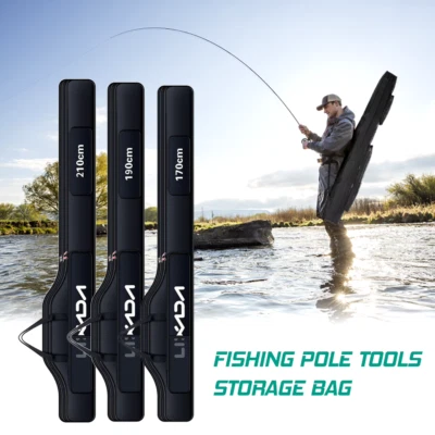 LIXADA Angel Tasche tragbare klappbare Angelrute Rollen Tasche Angelrute Ausrüstung