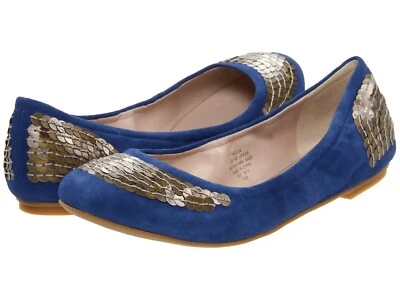 78% DE DESCUENTO NUEVO Mujer JOAN & DAVID Ezza Azul Gamuza Ballet Pisos 7.5, 8.5 $200 Foto 1 de 4
