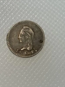1843 mexico 1/4 real sl pi M1 - Picture 1 of 2