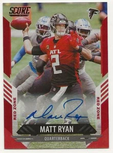 Matt Ryan 2021 Score Football Autogramm RED ZONE 02/10 Atlanta Falcons - Bild 1 von 2