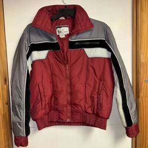 Vintage In Crowd by Celebration Ski Jacket Men's Large Retro Red Black Grey - Picture 1 of 4