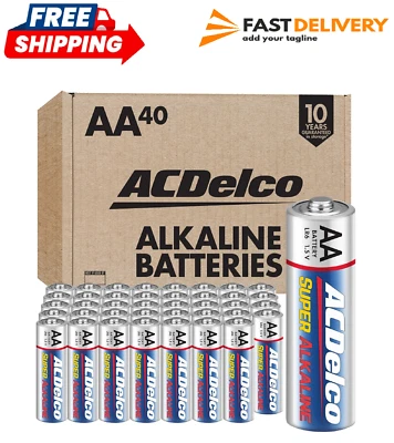 ACDelco 40-Count Double AA Batteries, Maximum Power Super Alkaline Battery, 10-Y - Image 1 of 4