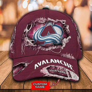 Personalized Colorado Avalanche Classic Cap, Hockey Team Baseball Hat, Xmas Gift - Picture 1 of 6