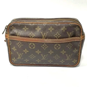 Louis Vuitton Monogram M51847 Compiegne 23 Clutch Bag Authentic - Picture 1 of 15