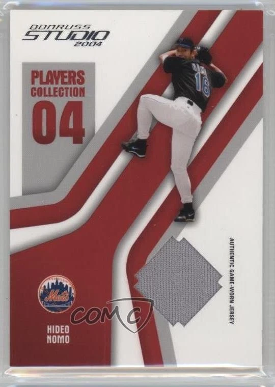 2004 Donruss Studio Players Collection Relics Red /150 Hideo Nomo #PC-34 - Image 1 of 2