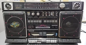 Intersound SCR-J83WE Jumbo Ghettoblaster Stereoanlage mit Disco Light - Bild 1 von 13