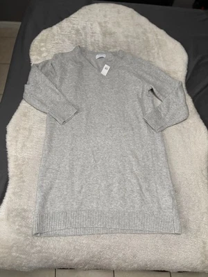 New Old Navy Womens Gray Sweater Dress Size Large Soft Long Sleeve Solid - Image 1 of 4