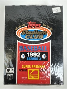 Topps Stadium Club Baseball Series 2 1992 caja de cera 36 paquetes sellados de fábrica - Imagen 1 de 6
