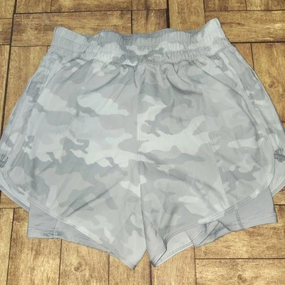 Pantalones Cortos para Correr Avia XS Camuflados Para Mujer Gris Forro Atlético Ligero Cordón 0-2 Foto 1 de 4