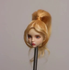 Muñeca 10-12 cm Cabeza Circ BJD 1/4 1/6 SD Peluca Larga Pelo Rizado Cola de Caballo Hermana Popovy - Imagen 1 de 4