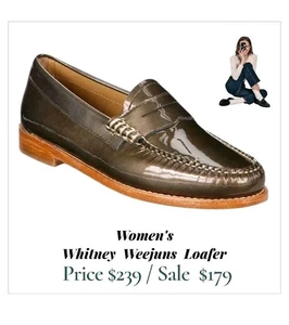 Mocasines Bass Weejuns Whitney para mujer 8,5 charol estilo dinero antiguo - Imagen 1 de 12