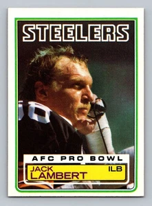 JACK LAMBERT PRO-BOWL 1983 TOPPS STEELERS - Picture 1 of 2