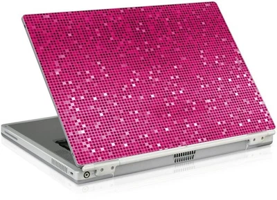 SL Notebook Skin 17" 17,1" 18" 18,4" Aufkleber Glitter Pink Laptop Sticker Folie - Bild 1 von 4