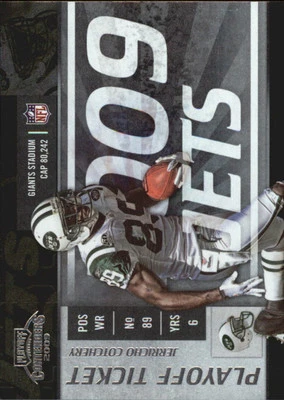 2009 Playoff Contenders Playoff Ticket #67 Jerricho Cotchery /99 - NM-MT - Image 1 of 2