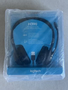 Logitech H390 Black Over the Ear USB Headset - Picture 1 of 2