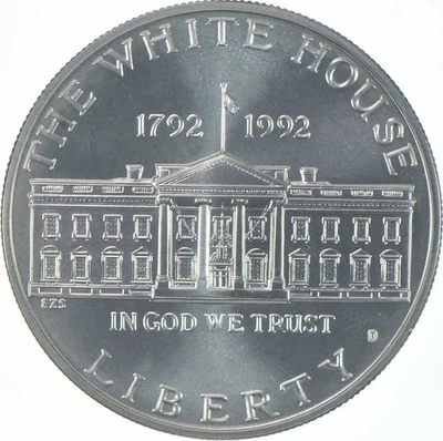 1992-D Unc White House Commemorative Silver Dollar $1 *3985 - Image 1 of 3