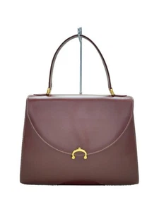 Cartier handbag leather Bordeaux Used - Picture 1 of 6