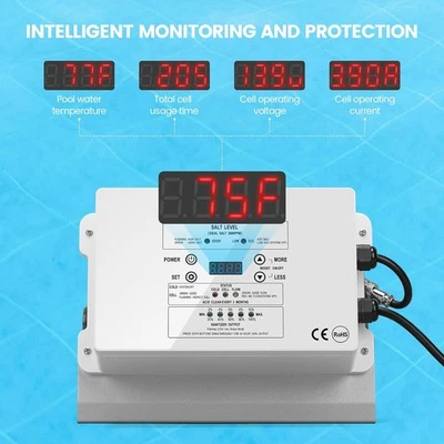 Saltwater Pool System, Westaho Salt Chlorine Generator/ USA Titanium Cell - Image 1 of 4