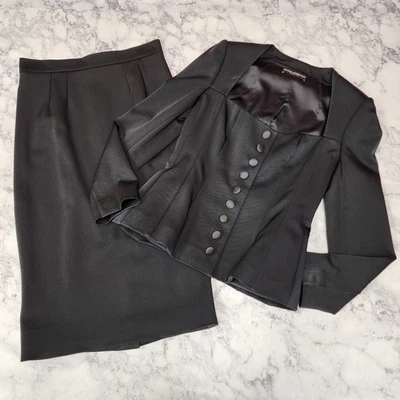 Conjunto de chaqueta y falda Dolce & Gabbana Faille de un solo pecho Foto 1 de 4