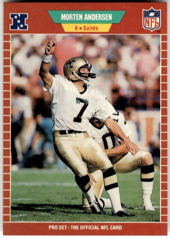 1989 Pro Set #261 Morten Andersen - Image 1 of 2