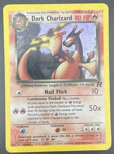 Pokemon TCG Dark Charizard 4/82 Team Rocket Unlimited Holo Rare WOTC HP Card - Picture 1 of 13