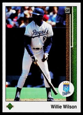 1989 Upper Deck #244 Willie Wilson - Image 1 of 2
