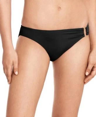 $65 Lauren Ralph Lauren Beach Club Anillo Metálico Bikini Parte Inferior Negro, 16 Foto 1 de 4
